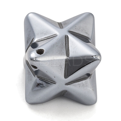 Electroplated Terahertz Stone Pendants G-P545-C01-P-1