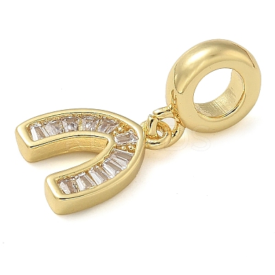 Rack Plating Brass Cubic Zirconia Pendants X-KK-K392-12G-1