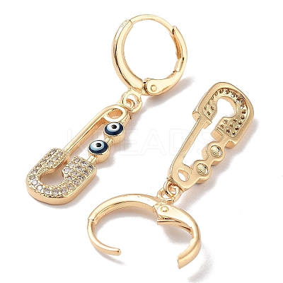 Real 18K Gold Plated Brass Dangle Leverback Earrings EJEW-L269-016G-01-1