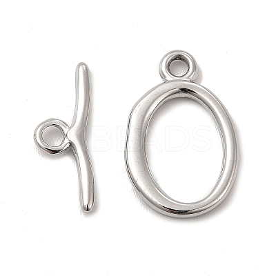 Non-Tarnish 304 Stainless Steel Toggle Clasps LS-STAS-F290-05P-1