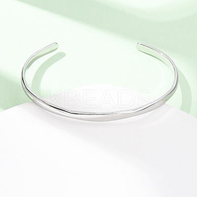 304 Stainless Steel Cuff Bangles for Women BJEW-Z146-05P-1
