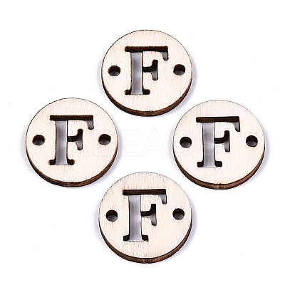 Unfinished Natural Poplar Wood Links Connectors WOOD-S045-140A-01F-1