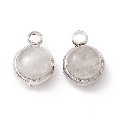 Natural Quartz Crystal Charms G-K325-01P-03-1
