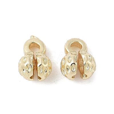 Flower Brass Bead Tips KK-M326-10G-1