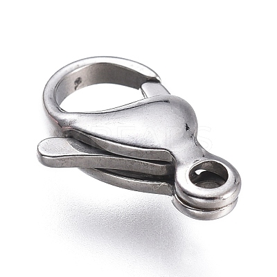Tarnish Resistant 316 Surgical Stainless Steel Lobster Claw Clasps STAS-M281-01P-E-1