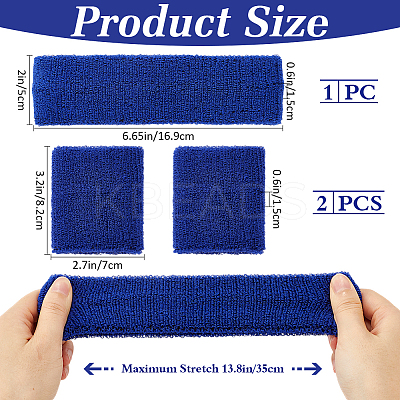 Polyester Elbow Sleeves and Headband AJEW-WH20010-49A-1