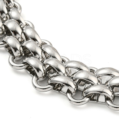 Non-Tarnish 304 Stainless Steel Chain Necklaces NJEW-P298-01B-P-1