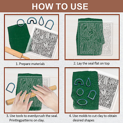 Silicone Clay Texture Mat AJEW-WH0447-010-1