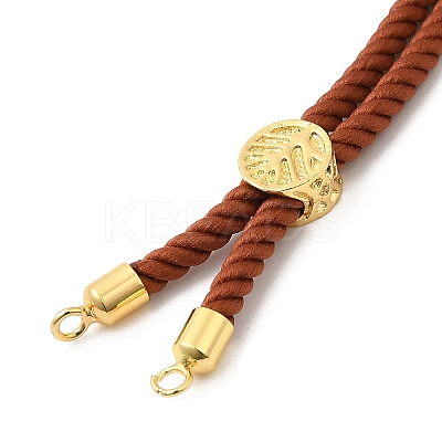 Twisted Nylon Cord Silder Bracelets X-DIY-B066-03G-1