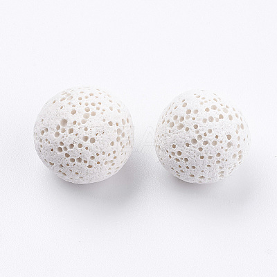 Unwaxed Natural Lava Rock Beads G-I190-16mm-B-1