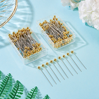 2 Sets Stainless Steel Ball Positioning Head Pins FIND-TA0009-26G-1