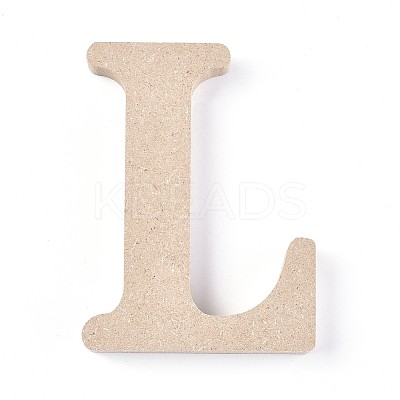 Letter Unfinished Wood Slices LS-DIY-WH0162-62L-1