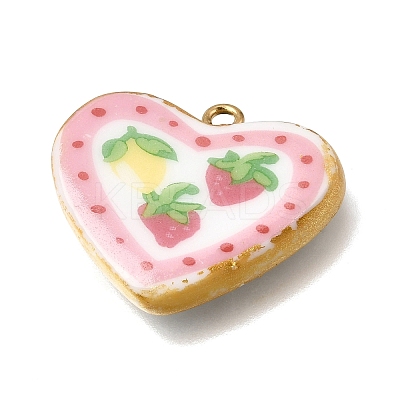 Handmade Porcelain & 304 Stainless Steel Pendants STAS-Z207-02G-02-1