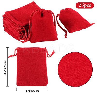 Rectangle Velvet Drawstring Pouches TP-BBC0001-06B-1