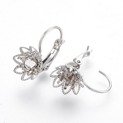 Tarnish Resistant 304 Stainless Steel Leverback Earring Findings STAS-P221-09P-1