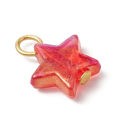 Transparent Acrylic Pendants PALLOY-JF03549-1