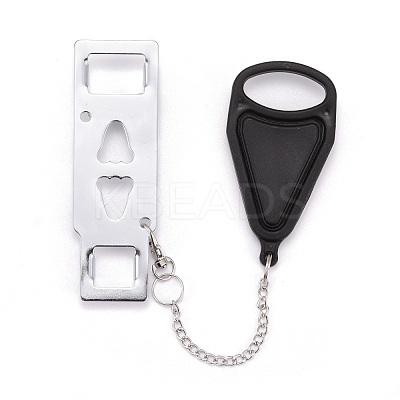 2Pcs Plastic with Metal Portable Door Lock Home Security FIND-AR0001-18B-1