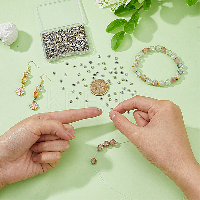 600Pcs Tibetan Style Alloy Daisy Spacer Beads FIND-DC0005-31AS-1