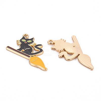 Eco-Friendly Alloy Enamel Pendants ENAM-T011-80A-NR-1