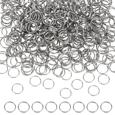 600Pcs 304 Stainless Steel Split Rings STAS-ME0002-55-1