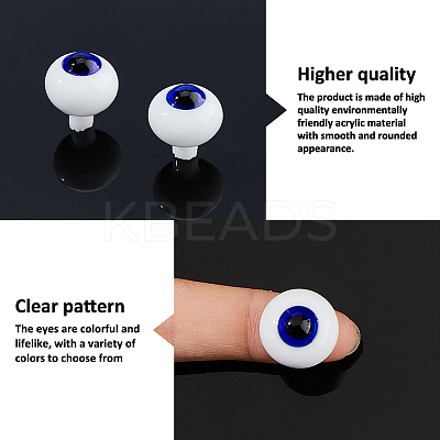 2 Pairs Glass Craft Eye DIY-FH0008-17A-1