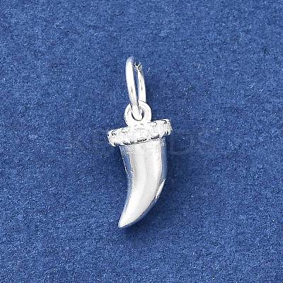 925 Sterling Silver Micro Pave Cubic Zirconia Charms STER-D309-01B-S-1