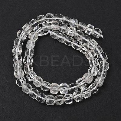 Natural Quartz Crystal Beads Strands G-H078-C33-6mm-1