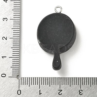 Opaque Resin Pendants FIND-A058-05B-1