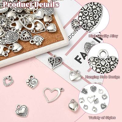 Unique Valentines Day Gift Ideas for Girlfriend Tibetan Style Alloy Pendants TIBEP-CJ0001-07-1