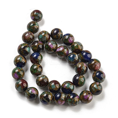 Synthetic Gold Clinquant Stone Beads Strands G-P549-A01-03-1