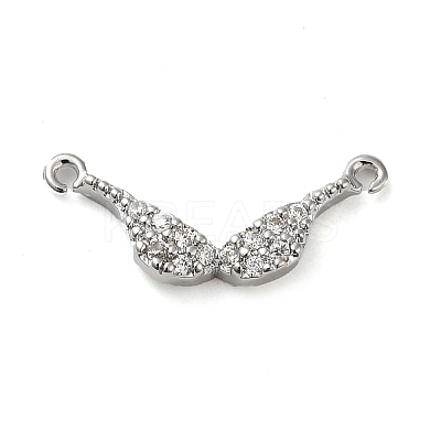 Brass Micro Pave Cubic Zirconia Pendants KK-H455-18P-1