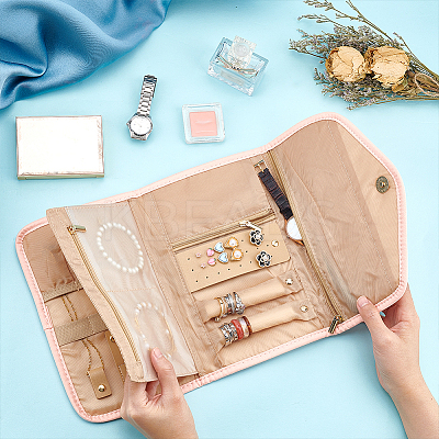 Polyester Envolope Travel Folding Clutch Bag ABAG-WH0035-030C-1