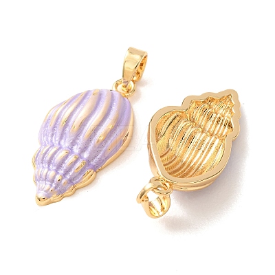 Brass Enamel Pendants KK-CBA8606-01G-02-1