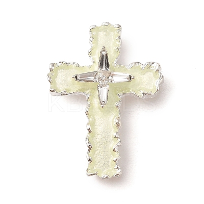 Luminous Alloy Resin Pendants RESI-D073-01A-1