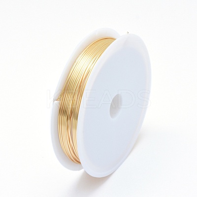 Eco-Friendly Round Copper Jewelry Wire X-CWIR-P001-01-0.8mm-1