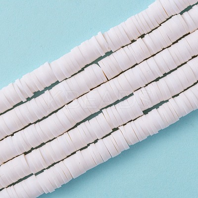 Handmade Polymer Clay Beads Strands CLAY-R089-6mm-Q030-1