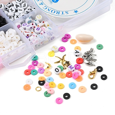 2928Pcs Geometry Polymer Clay & Acrylic & CCB Plastic & Shell Beads DIY-YW0002-88-1