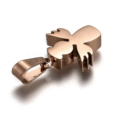 Ion Plating(IP) 304 Stainless Steel Pendants STAS-F253-13RG-1