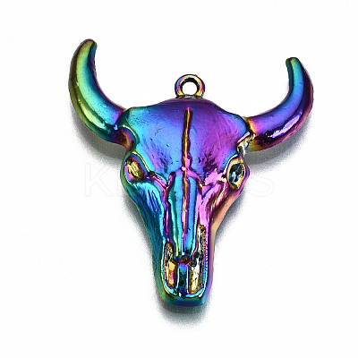 Rainbow Color Alloy Pendants PALLOY-S180-026-RS-1