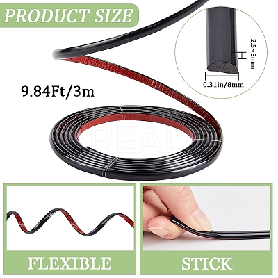 PVC Self-Adhesive Flexible Molding Trim FIND-WH0028-28A-1