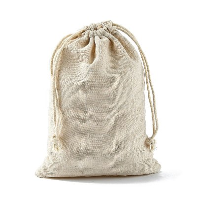 Cotton Packing Pouches Drawstring Bags ABAG-R011-13x18-1