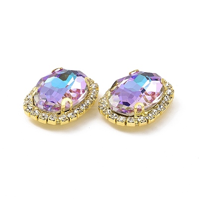 Oval Sew on Rhinestone DIY-E062-05G-A01-1