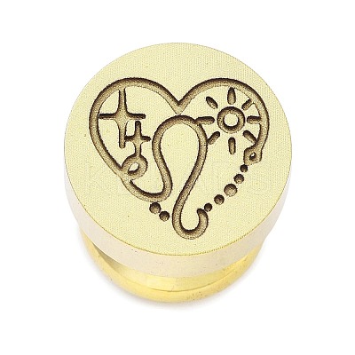 Constellation Golden Tone Wax Seal Brass Stamp Heads STAM-P002-02G-07-1