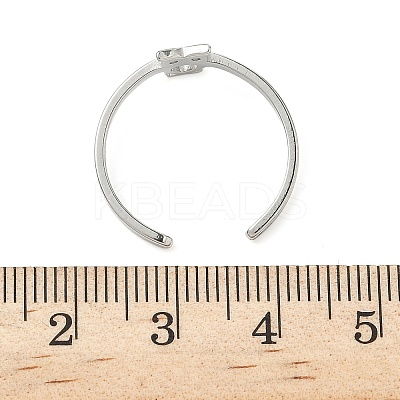 304 Stainless Steel Adjustable Cuff Rings RJEW-Z105-01P-03-1