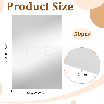 50 Sheets Tinfoil Paper Sheets for Craft Engraving DIY-PH0031-10A-1