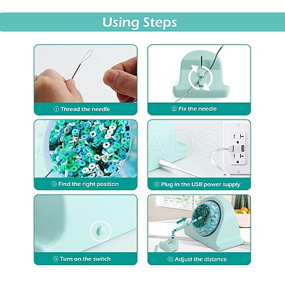 Plastic Automatic USB Beading Machine for Polymer Clay Heishi Beads AJEW-K046-02A-1