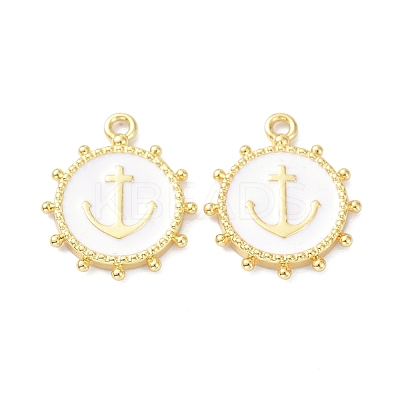 Eco-Friendly Stainless Steel Enamel Pendants STAS-C031-02G-05-1
