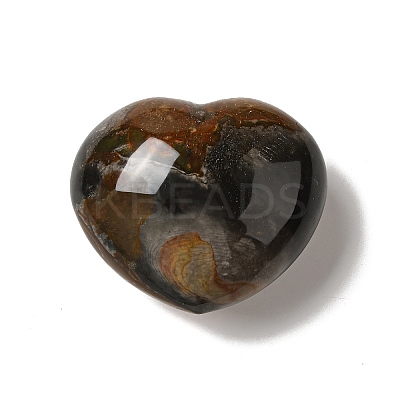 Natural Desert Jasper/Polychrome Jasper Heart Love Stone G-C010-01-1