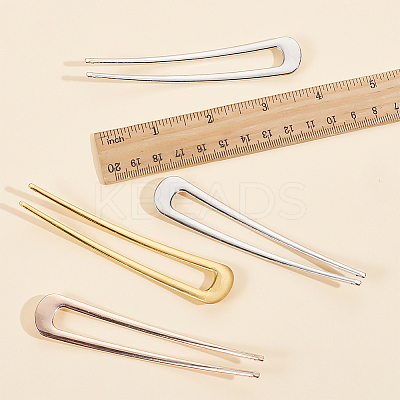 12Pcs 3 Colors Alloy Hair Forks Findings AJEW-GO0001-50-1