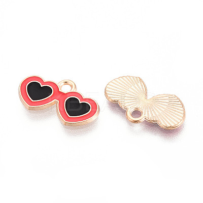 Beach Theme Alloy Enamel Pendants X-ENAM-T022-33N-1